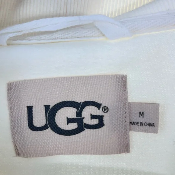NWTUGG Karoline Fleece Wrap Robe Cream Size M